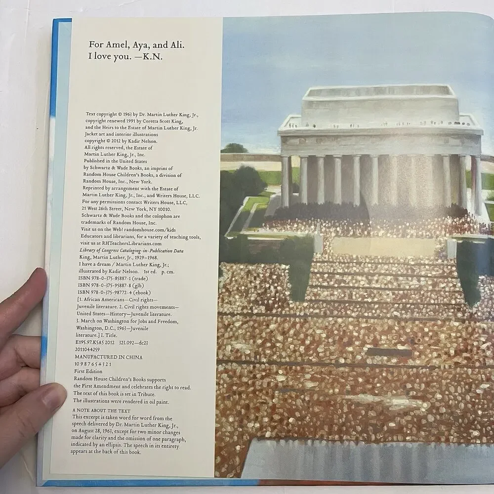 I Have a Dream by Dr Martin Luther King Jr Hardcover Book with Audio CD
